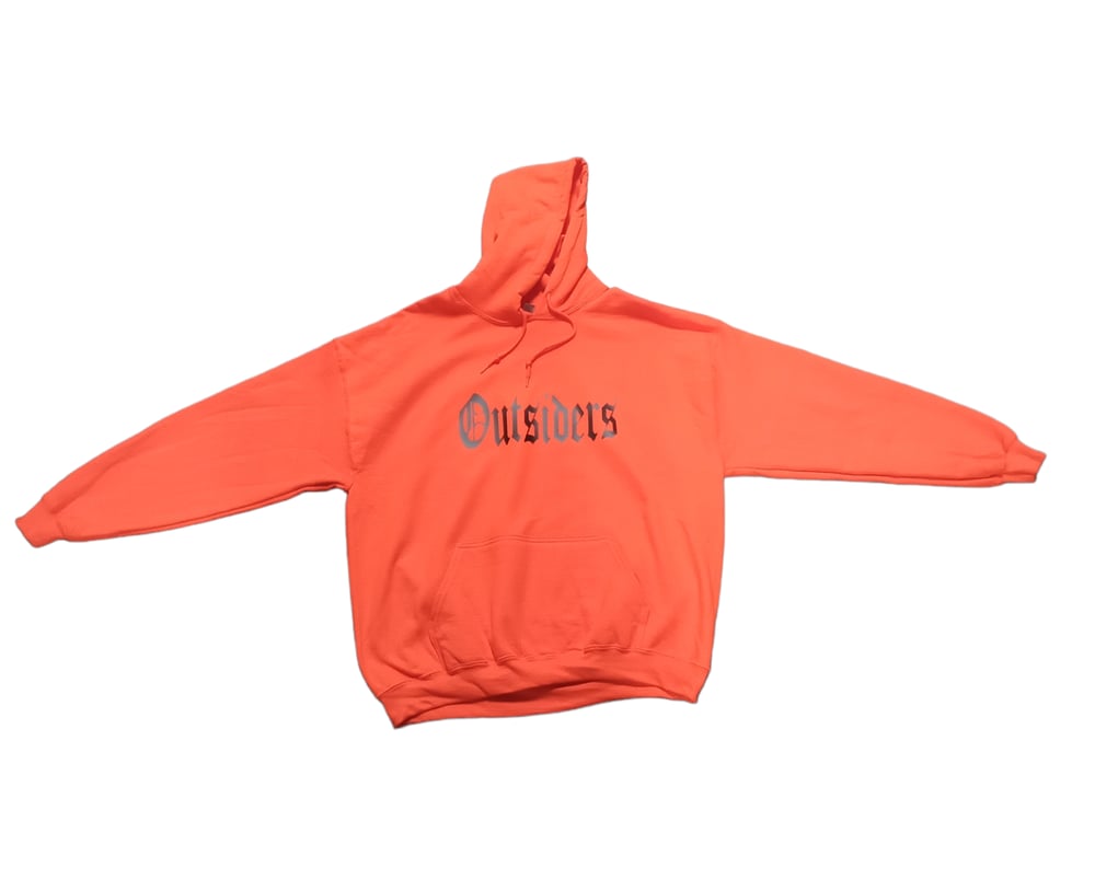 Image of Rebel Outsiders " Orange - Black " Hoodie 