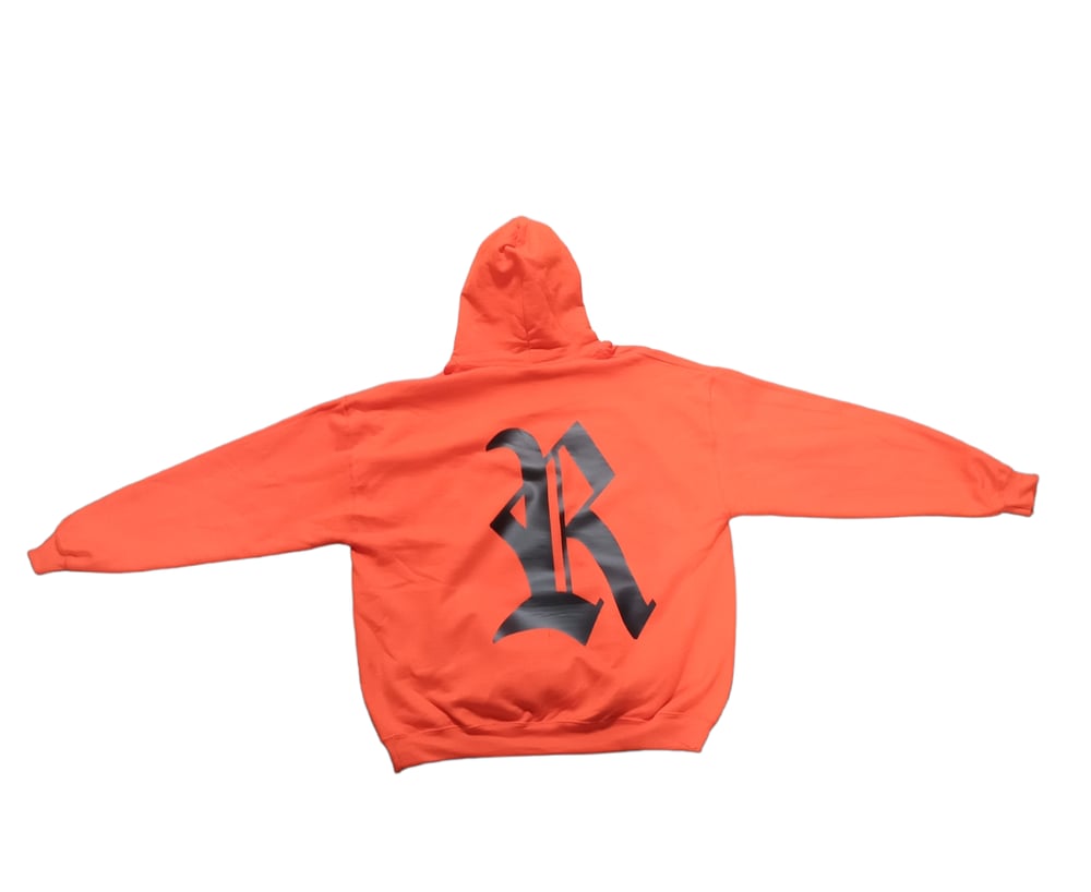 Image of Rebel Outsiders " Orange - Black " Hoodie 