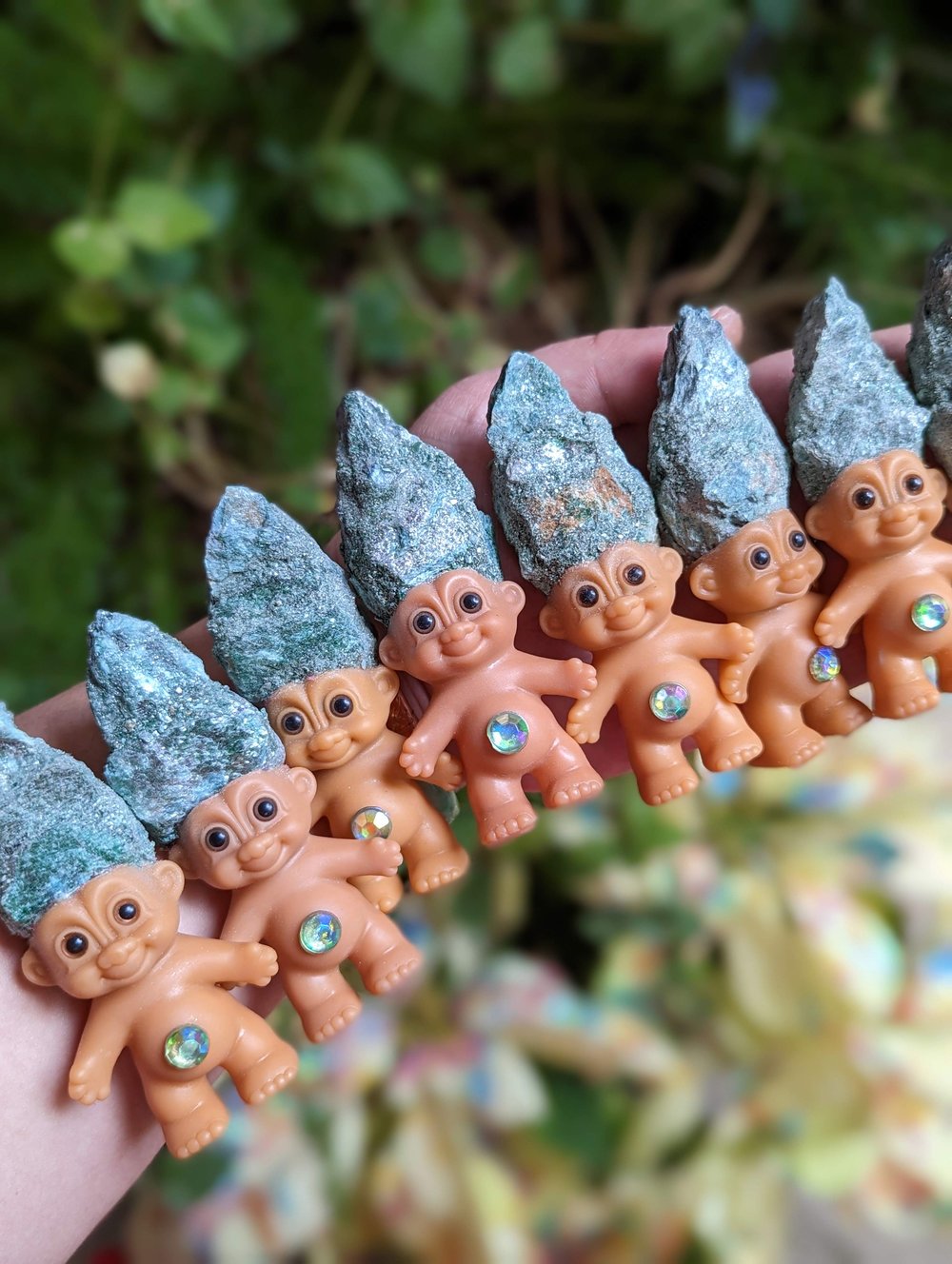 Glittery Fuchsite Crystal Troll Shorty 3.5"