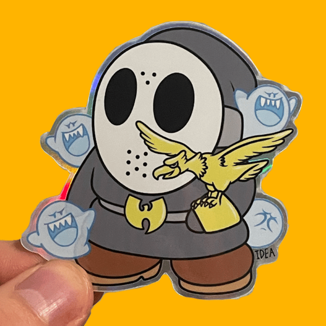 Shy Face Killah Holo Trim Sticker