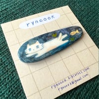 Image 2 of Cat (pin/hair clip)