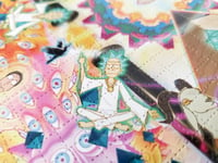 Image of 'Rick and Morty' blotter art