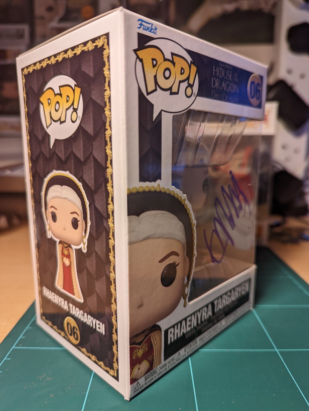 House of The Dragon Emma D’Arcy Signed Rhaenyra Targaryen Pop