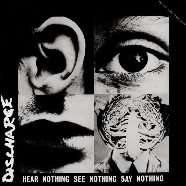 Image of DISCHARGE - Hear Nothing, See Nothing, Say Nothing LP