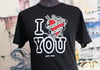 “I ❤️ You” short sleeve T - Black