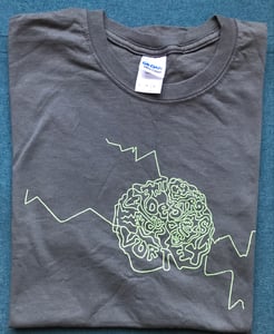 Image of Grey Vortex Brain T Shirt
