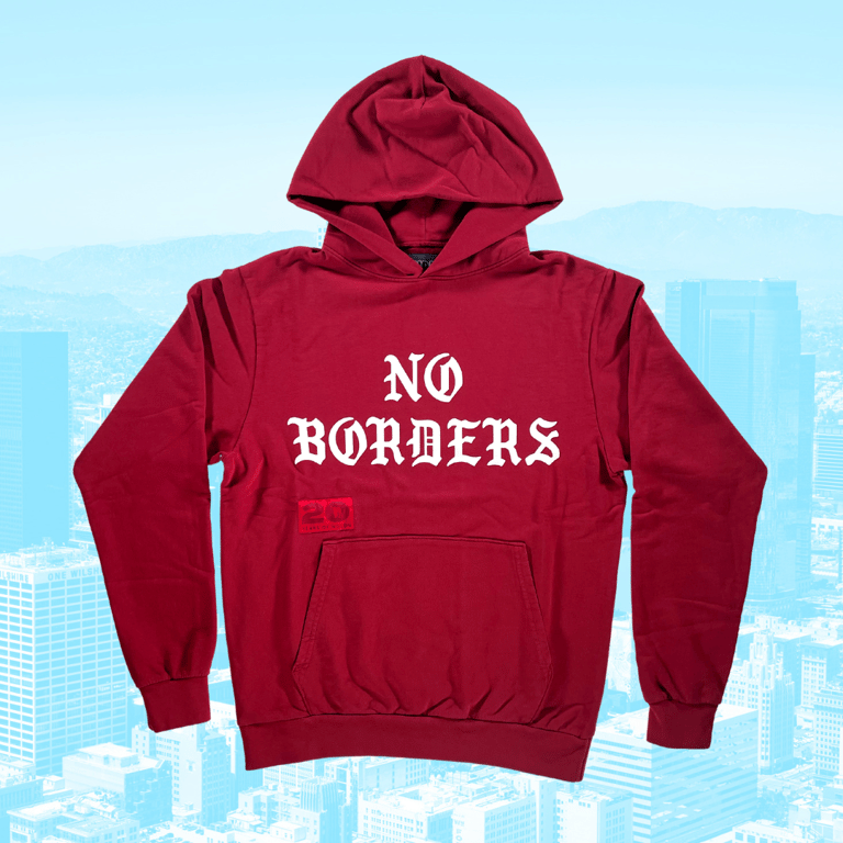 Red no top sleeve hoodie