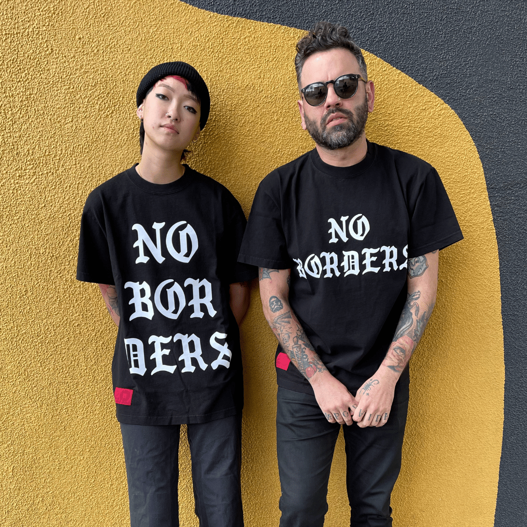 No Borders Short Sleeve T-Shirt - Design 1 | National Day Laborer