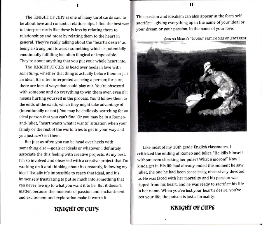 Image of Drawing Room Tarot: Knight of Cups