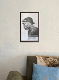 Image 3 of 2PAC: WAKE ME WHEN I'M FREE ORIGINAL CHARCOAL