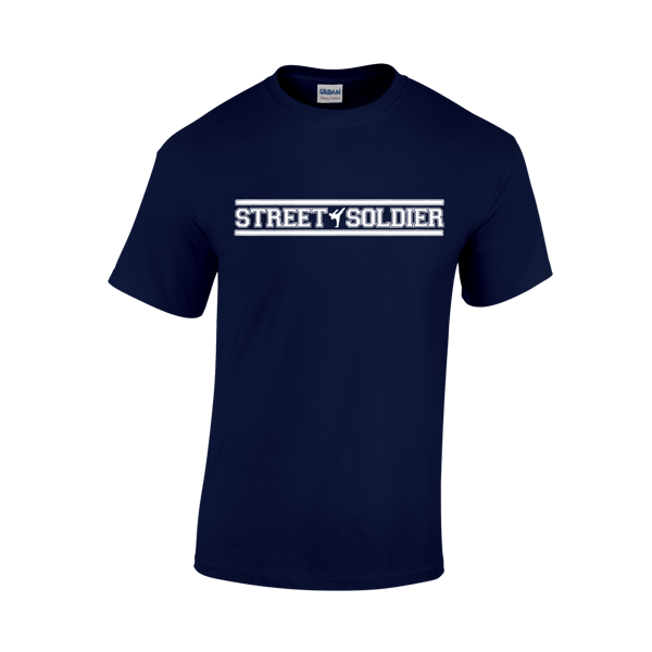 Image of STREET SOLDIER  T-SHIRT IN NAVY 