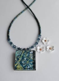 Image 3 of Art Nouveau Flowers + Vines Necklace