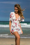 Akira Floral Playsuit