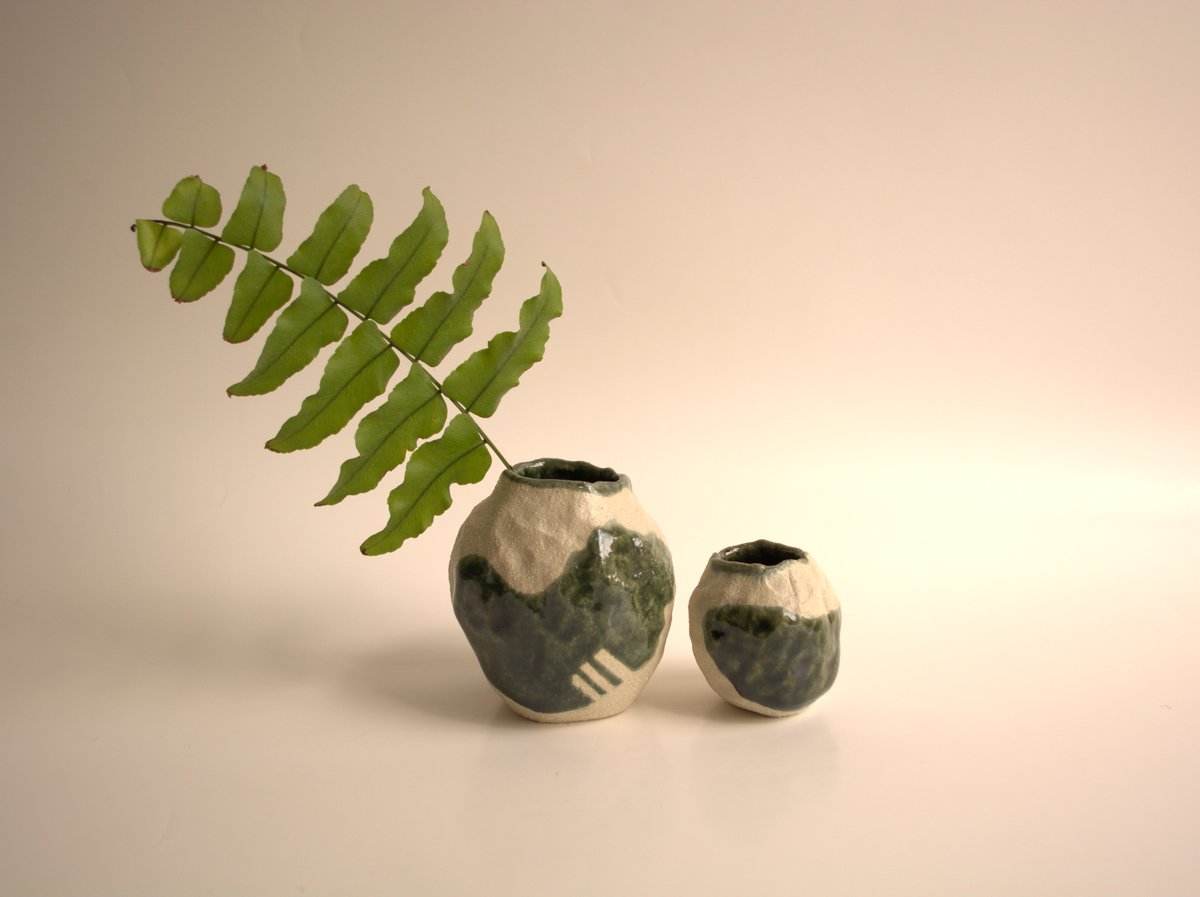 Image of Jade Bud Vase Set