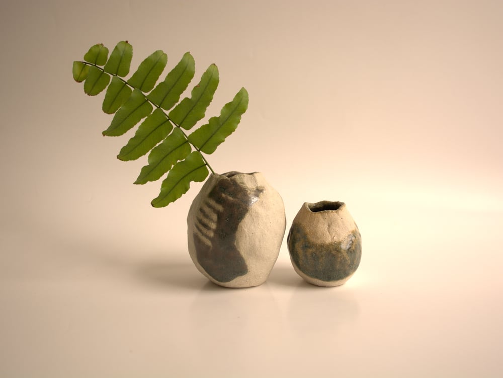 Image of Metallic Bud Vase Set 1