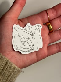 “Thinking, feeling” sticker