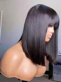 Image 3 of Straight Bob Wig with bangs