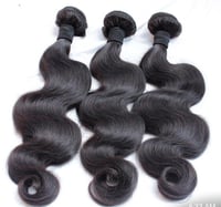 Image 1 of 100% Human Hair  Body Wave 12A Virgin Brazilian  (Blue Band Hair)