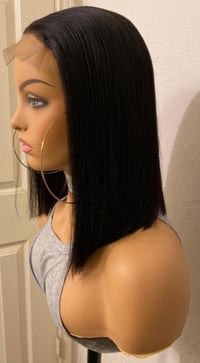 Image 3 of Blow Out Sale 12A Virgin Brazilian 100% Human Hair 4x4 HD Bob Style wig!!!