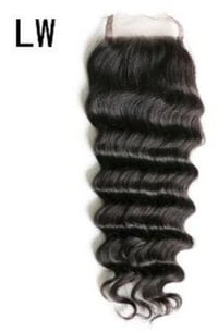 Image 1 of 100% Human Hair Virgin Brazilian 4x4 HD Closure loose Wave