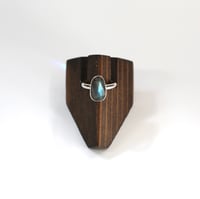 Image 1 of Rosecut Labradorite Sterling Silver Ring - Size 5
