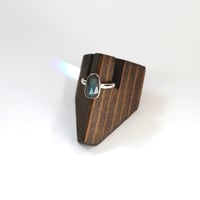 Image 2 of Rosecut Labradorite Sterling Silver Ring - Size 5