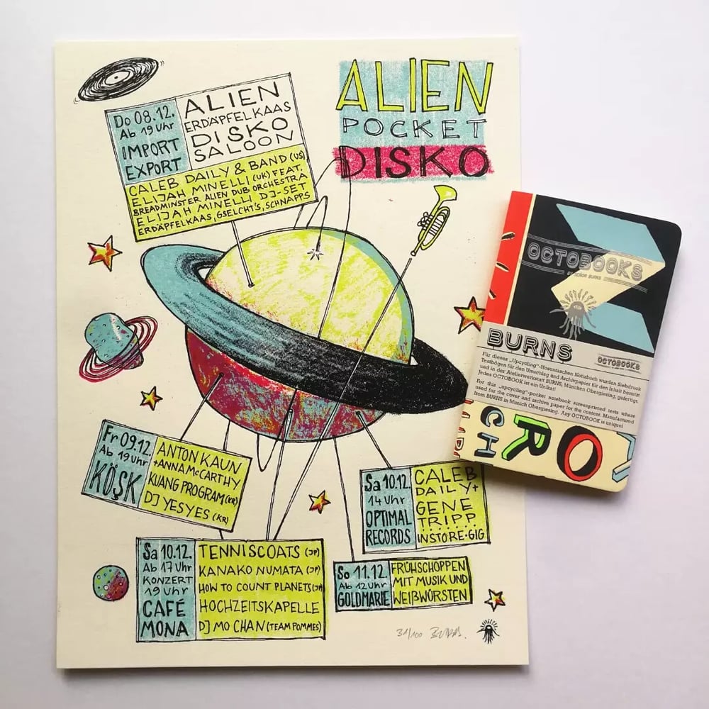 ALIEN POCKET DISKO 2022<br>(Mini-Print & Notebook)