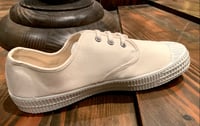 Image 3 of VEGANCRAFT cotton natural canvas plimsoll sneaker 