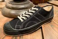 Image 1 of VEGANCRAFT lo top black canvas sneaker made in Slovakia 