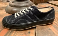 Image 5 of VEGANCRAFT lo top black canvas sneaker made in Slovakia 