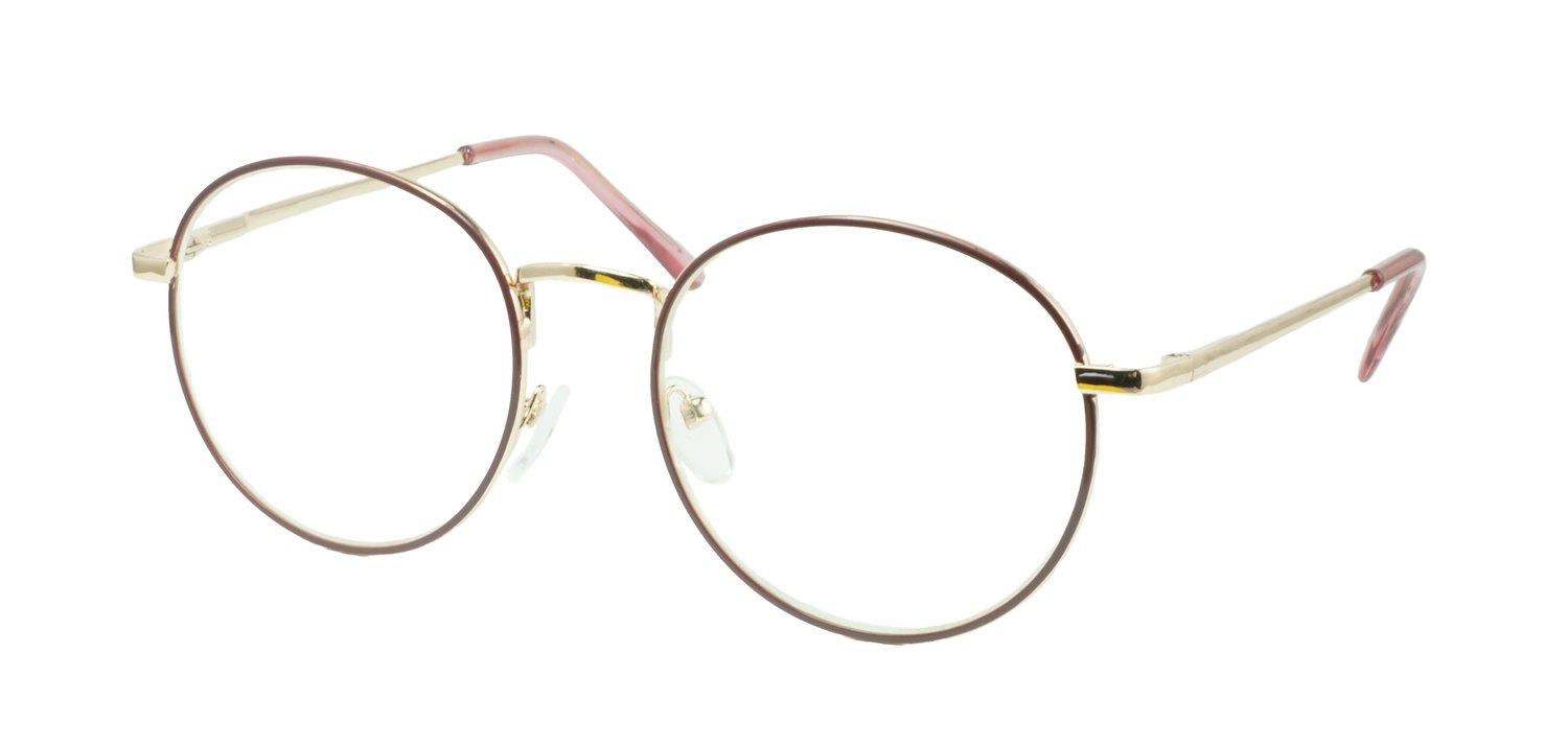 Image of Visa Reading Glasses (#111004) Gold/Burgundy