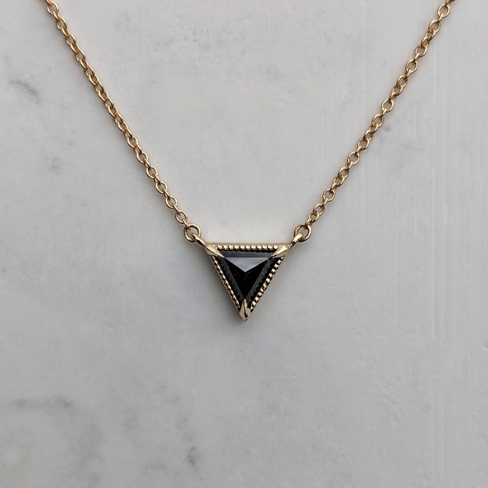 Maverick Niche Double Layer Triangle Necklace; Charming Fashion Choker  Chain Pendant; Cute Romantic Gift For Girls Women You Love On Birthday  Anniversary Valentine Party Occasion (Gold) Alloy Necklace Price in India -