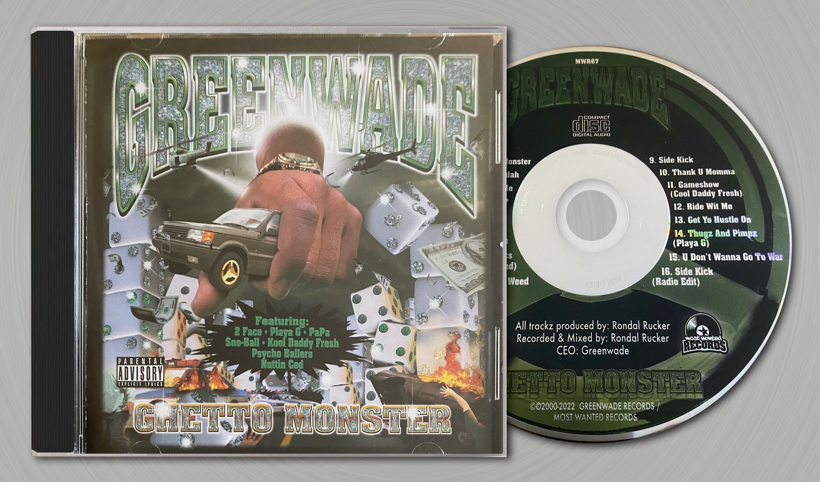 CD: Greenwade - Ghetto Monster 2000-2022 REISSUE (Nashville, TN)
