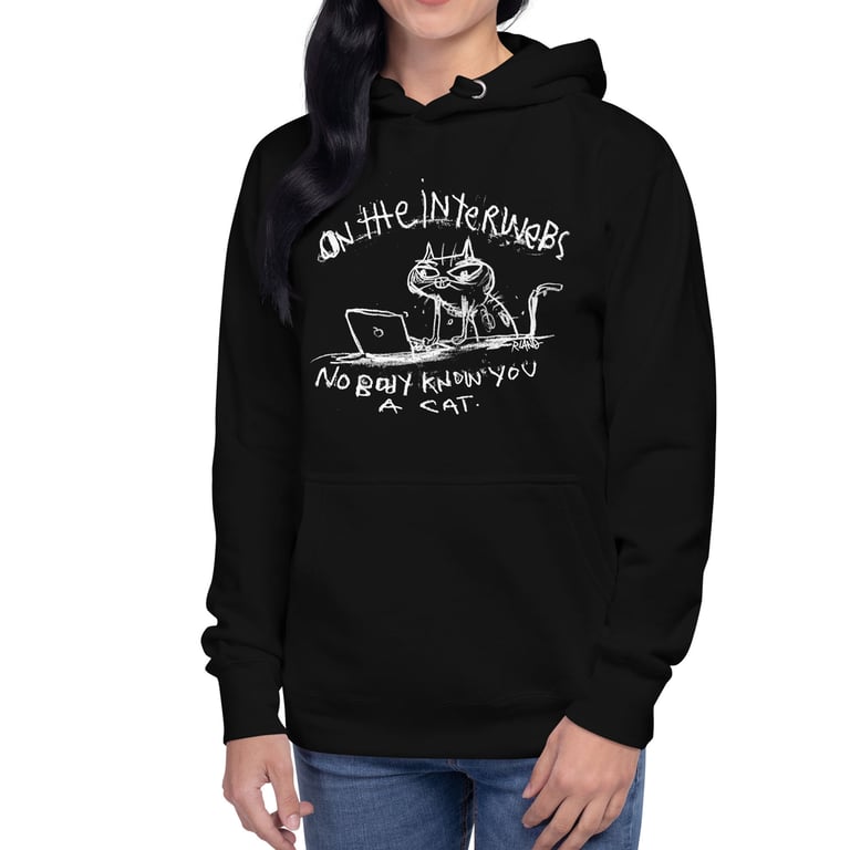 Interwebs Cat Unisex Hoodie Image 2