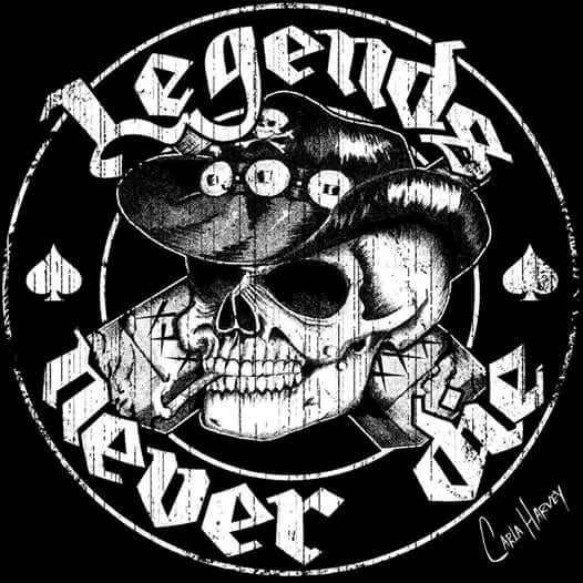 Image of LEGENDS NEVER DIE UNISEX AND LADIES FIT T 