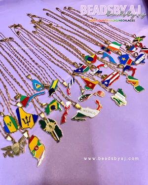 Image of PRE-ORDER COUNTRY FLAG NECKLACES 