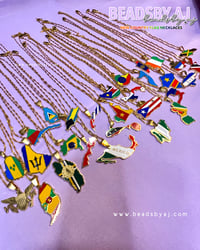 Image 1 of PRE-ORDER COUNTRY FLAG NECKLACES 