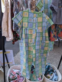 Image 1 of 90s turn-up sleeve/bib jumpsuit or skirt