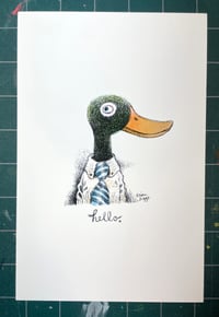 Image 2 of Hello Duck archival print