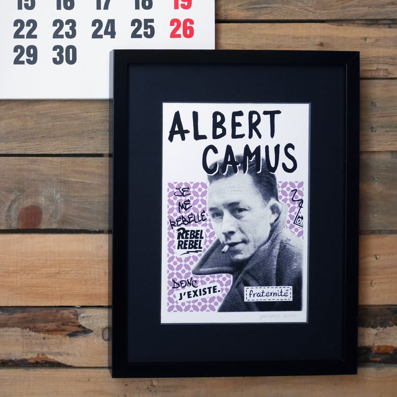 Image of ALBERT CAMUS screenprint