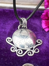 Image 5 of The Portal ~ Sterling Silver Pendant with Leather Necklace
