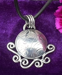 Image 1 of The Portal ~ Sterling Silver Pendant with Leather Necklace