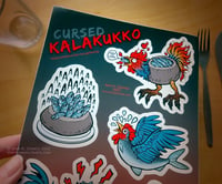 Image 2 of Cursed Kalakukko A5 sticker sheet
