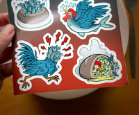 Image 3 of Cursed Kalakukko A5 sticker sheet