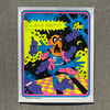 Tim Hensley Blacklight Flocked Print