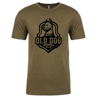 Image 1 of Unisex Tri-Blend T-Shirt / Military Green-Blk