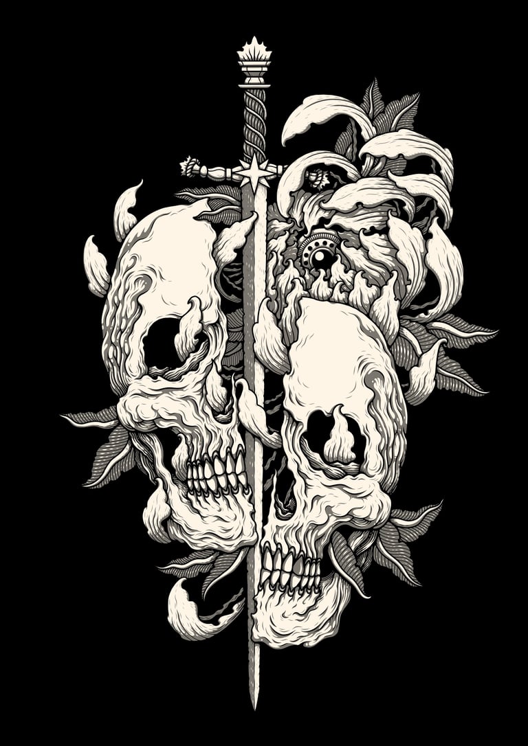 Flowers Will Grow Where Blood Once Flowed - A3 Heavyweight Art Print