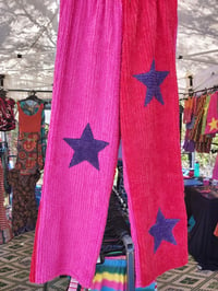 Small Red/pink Chenille star pants