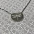 Sterling Silver Dragonfly Semicircle Necklace Image 5
