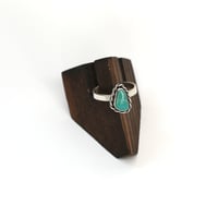 Image 2 of Turquoise Mountain Sterling Silver Ring - Size 8.5